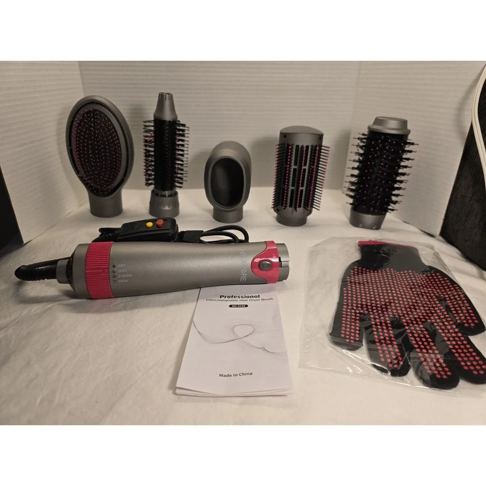Nexpure 5-in-1 Multifunctional Interchangeable Hot Air Brush Dryer SM-5258 NIB‎